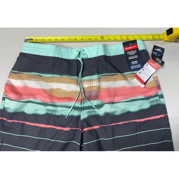 Speedo Eco Hydro Square Leg Swim Shorts XXL Volcanic Ash 4-Way Stretch UPF 50+ - Picture 3 of 11